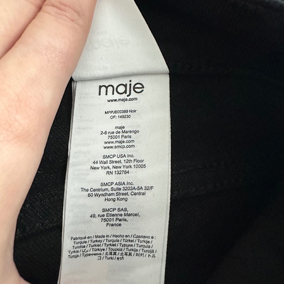 MAJE Pavata Flared Frayed-Hem Stretch-Denim Jeans - Picture 11 of 11